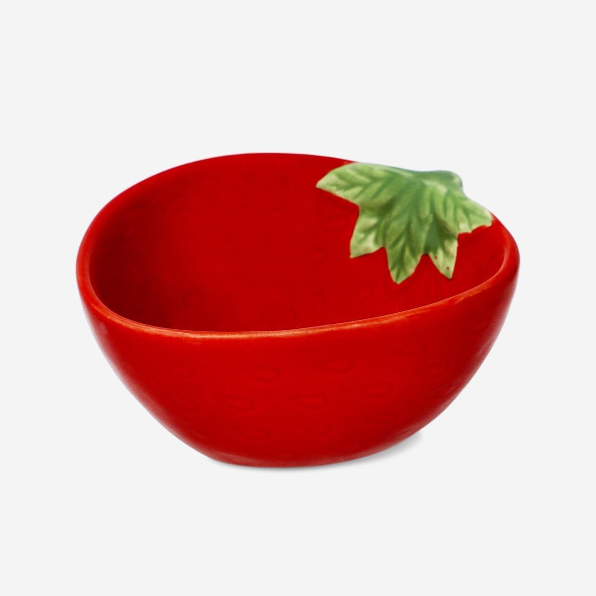 Red Strawberry Bowl. Extra Small