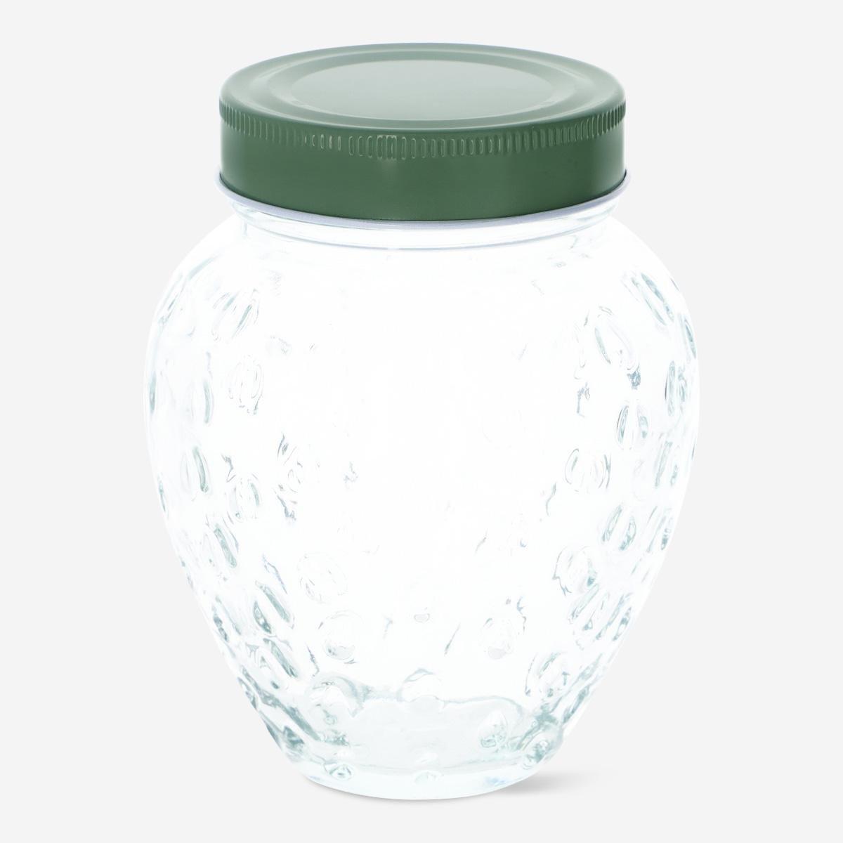 Green glass jar. 500 ml