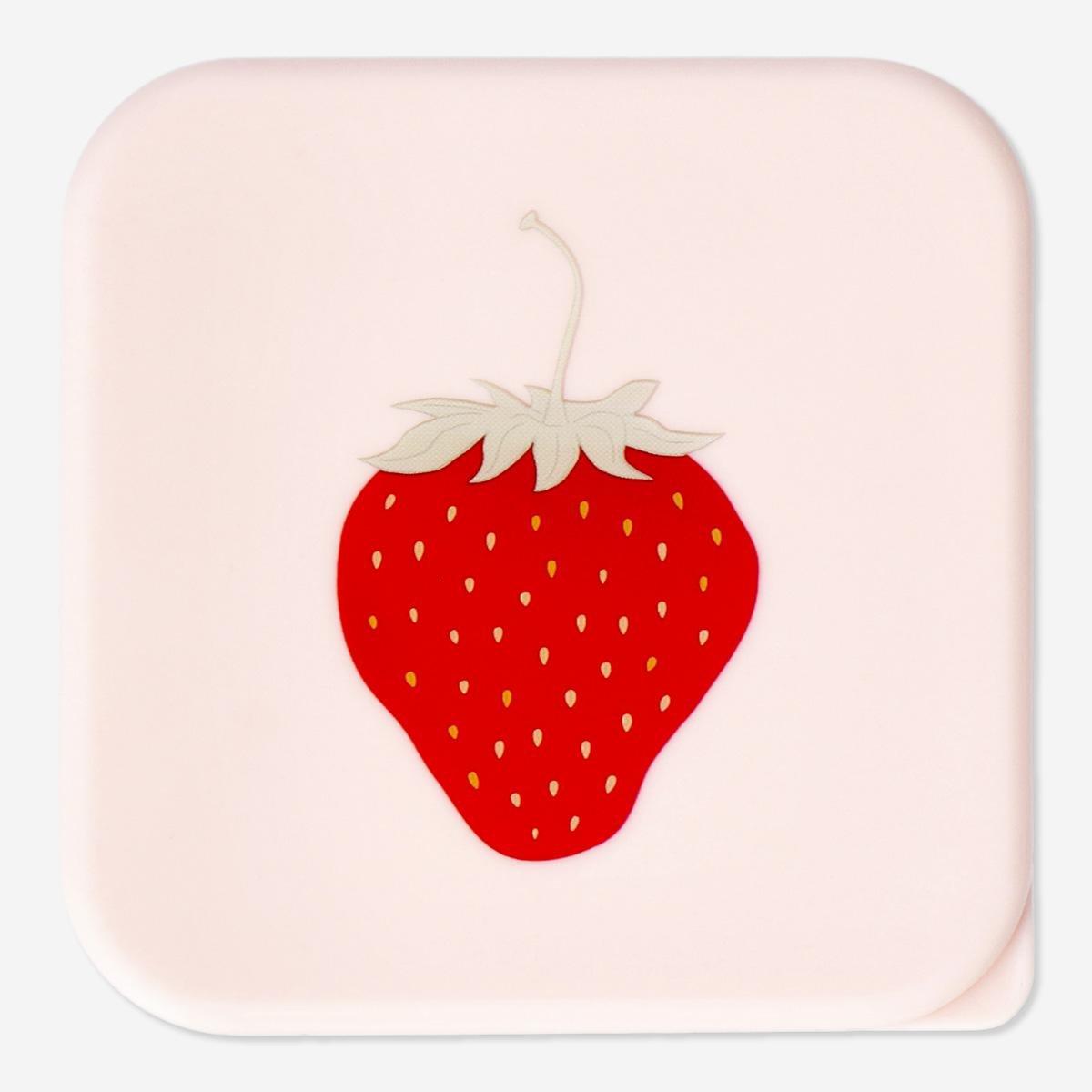 Pink strawberry snack box