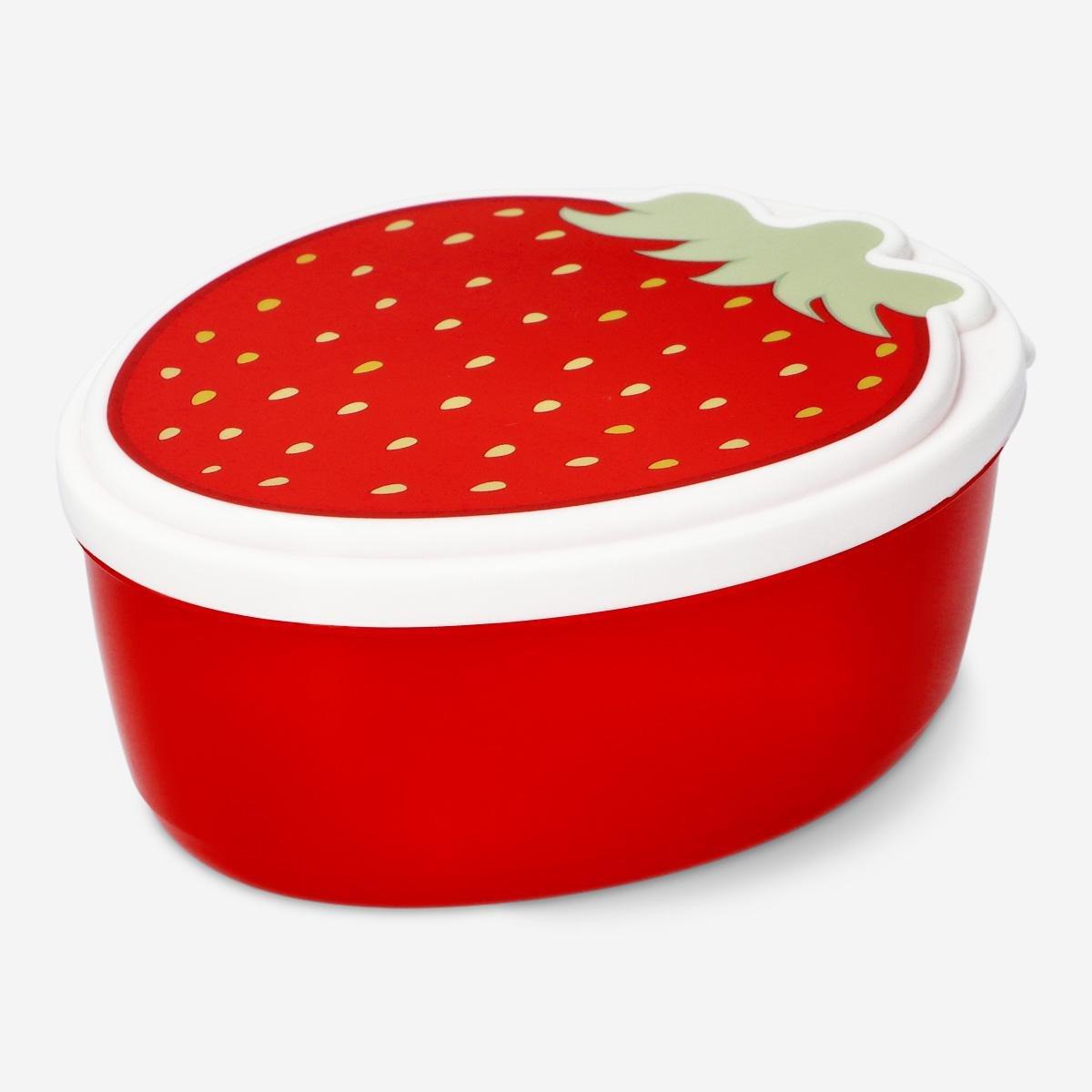 Red strawberry snack box