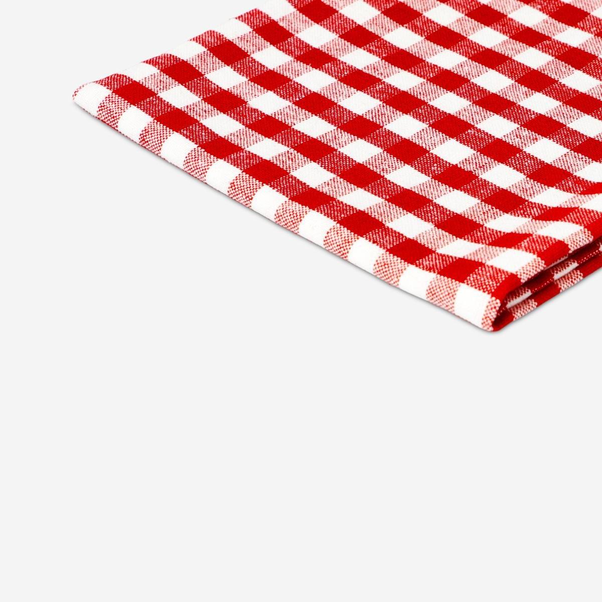 Red tea towel. 50x70 cm