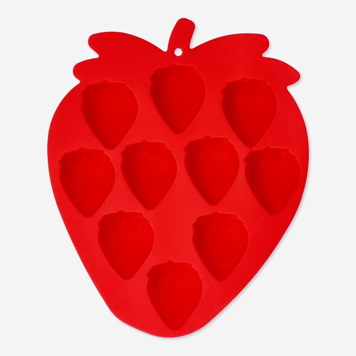 Red Strawberry Ice Cube Tray