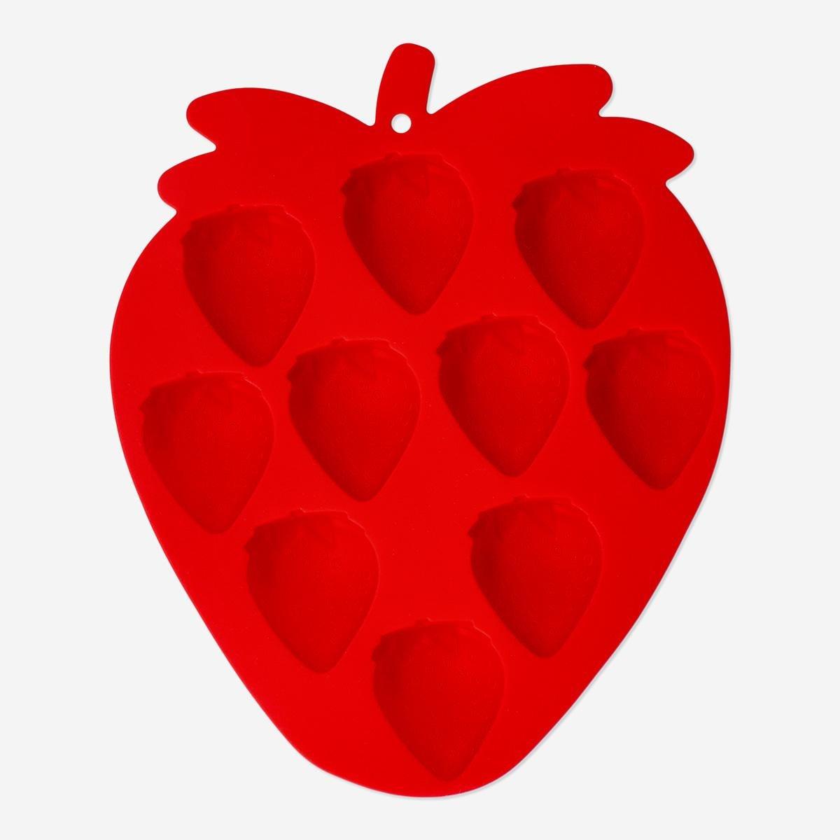 Red Strawberry Ice Cube Tray