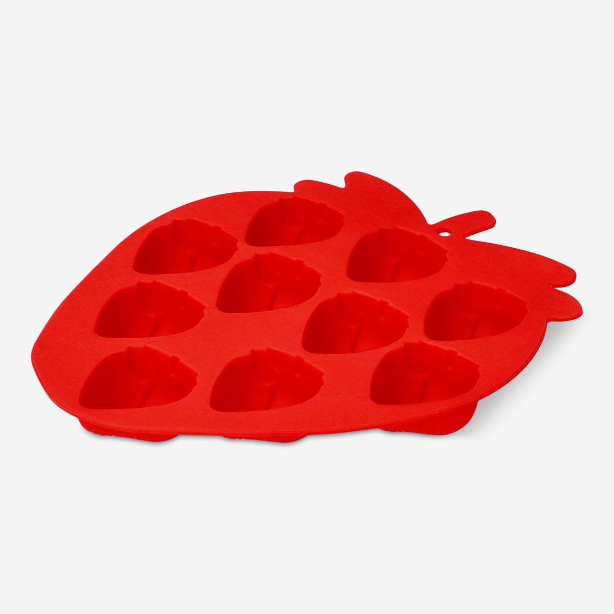 Red Strawberry Ice Cube Tray