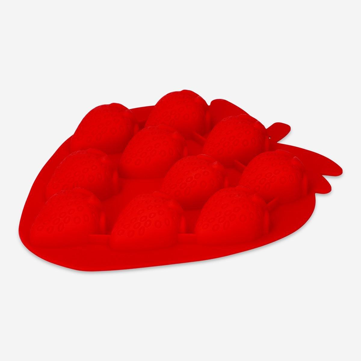 Red Strawberry Ice Cube Tray