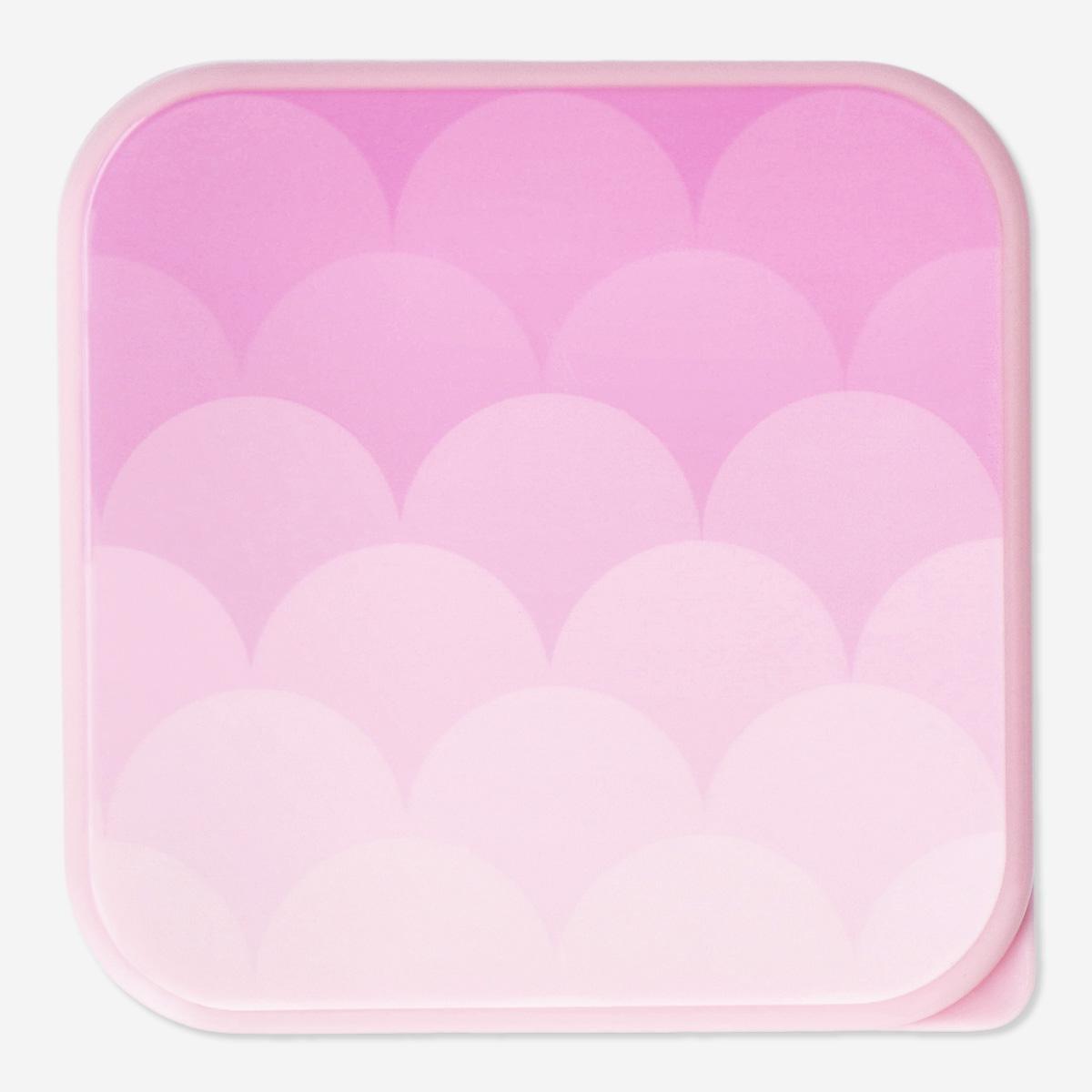 Pink snack box