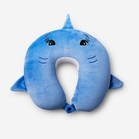 Blue 2 in 1 kids travel pillow