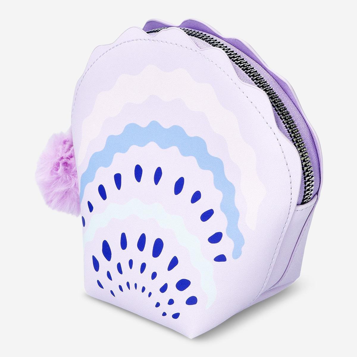 Purple cosmetic bag