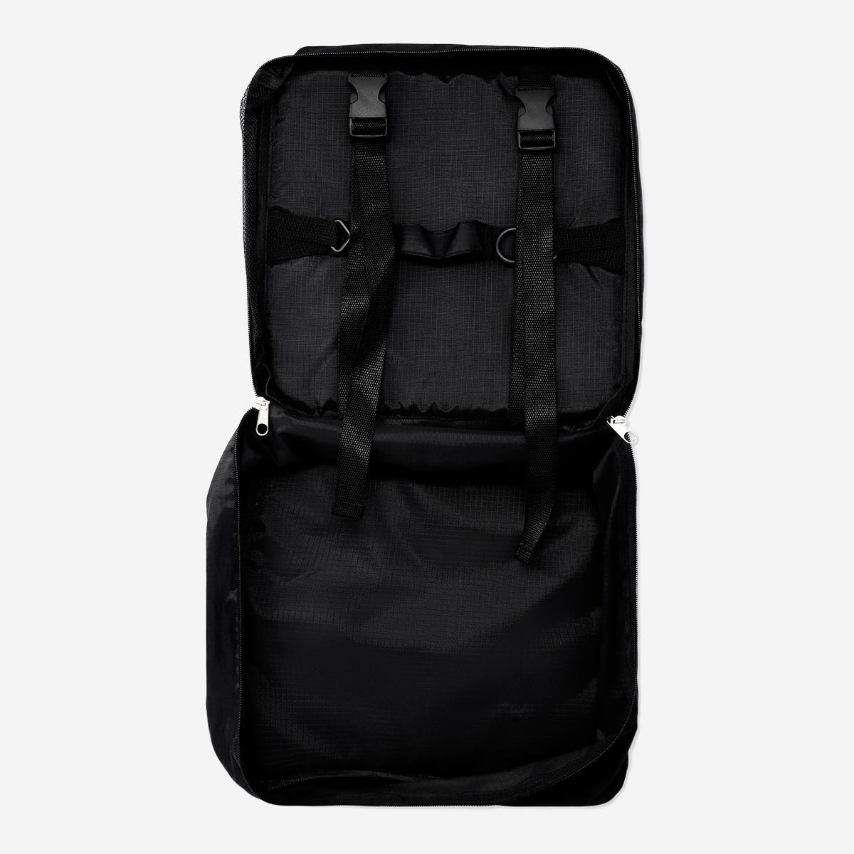 Black foldable wardrobe travel bag