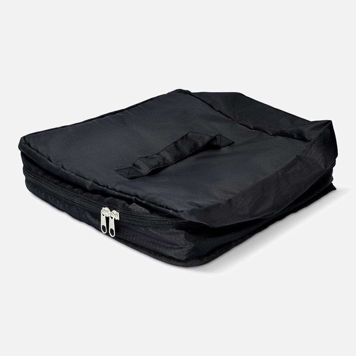 Black foldable wardrobe travel bag