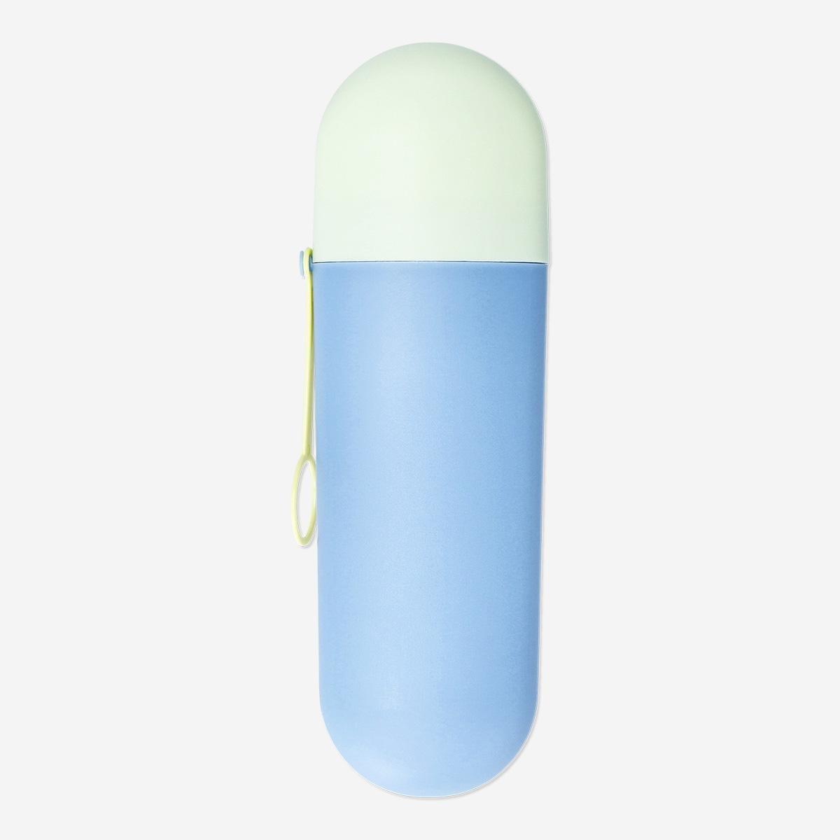 Blue toothbrush case