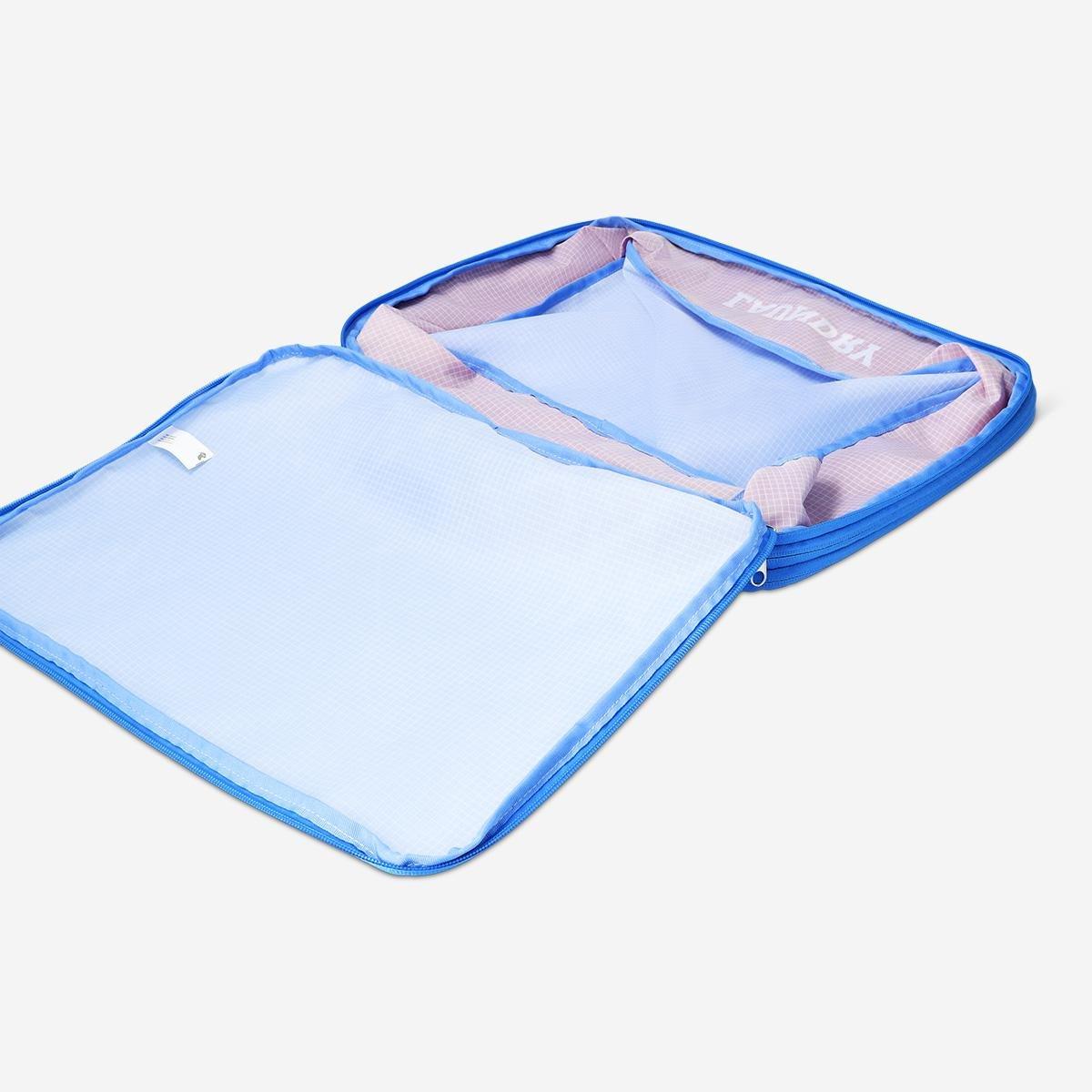 Blue compression organiser bag. large