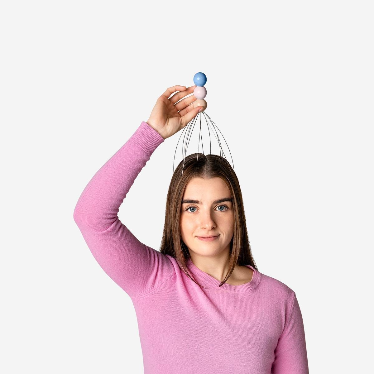 Multicolour head massager