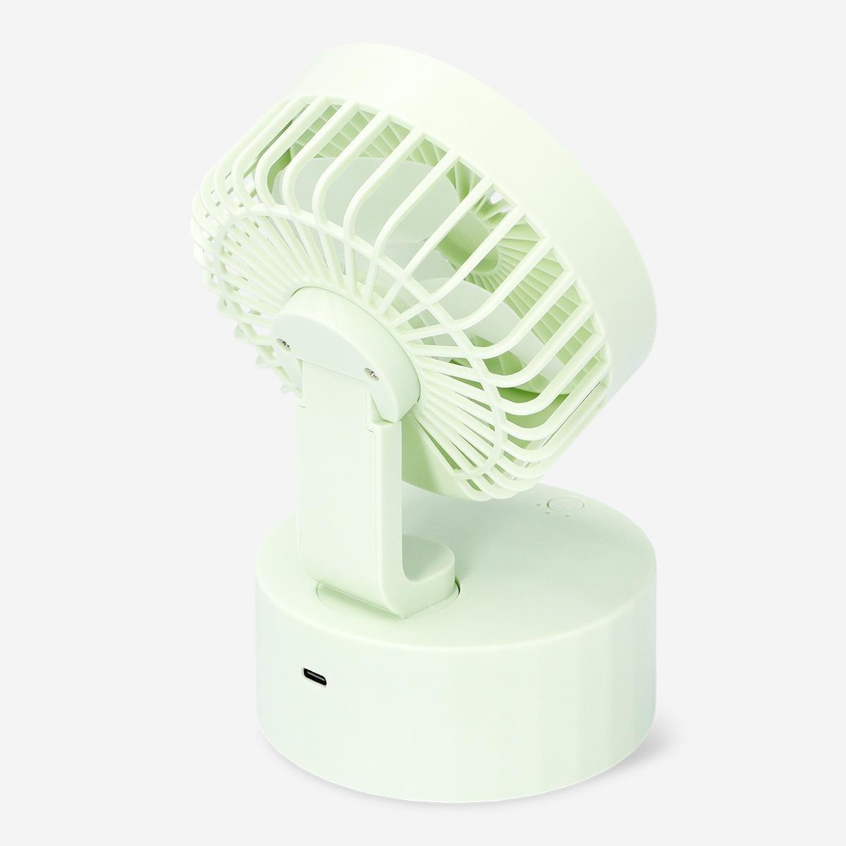 Green rotating fan