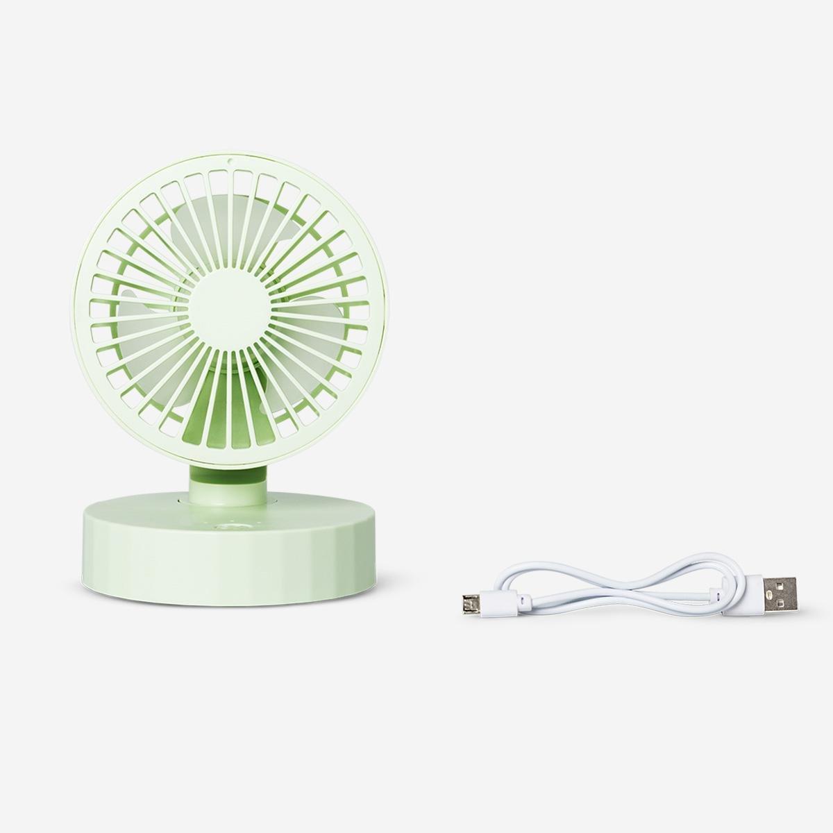 Green rotating fan