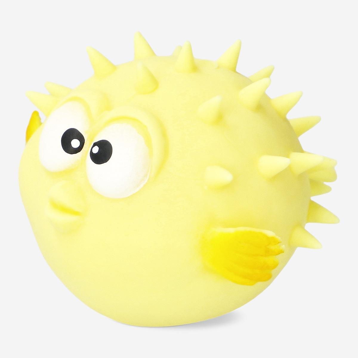 Yellow puffer fish squishy