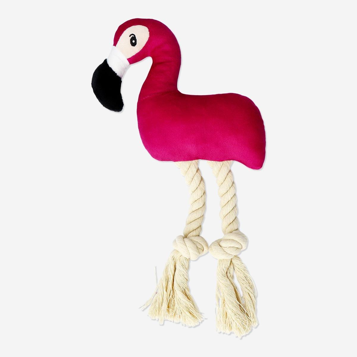 Pink Flamingo pet chew toy
