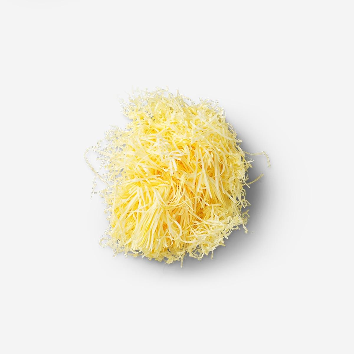 Yellow basket filler. paper