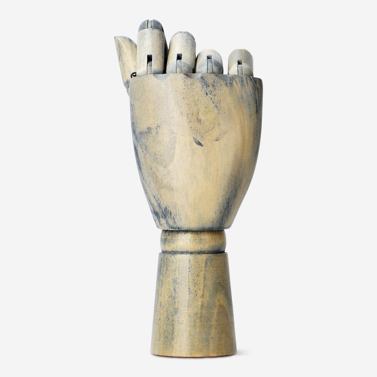 Wooden mannequin hand