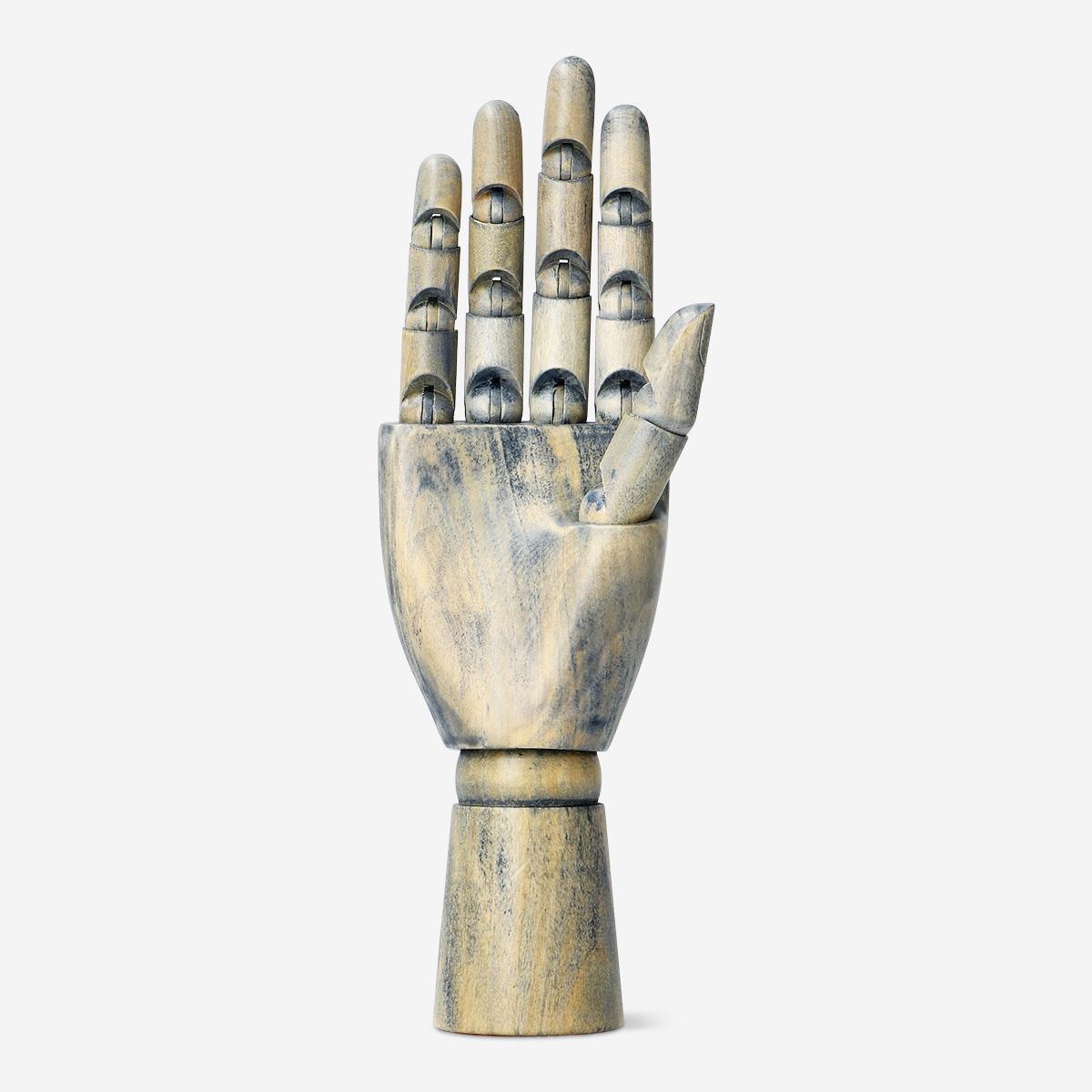 Multicolour Wooden mannequin hand