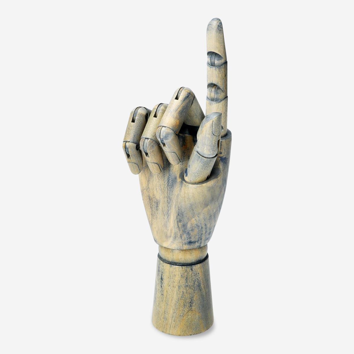 Multicolour Wooden mannequin hand