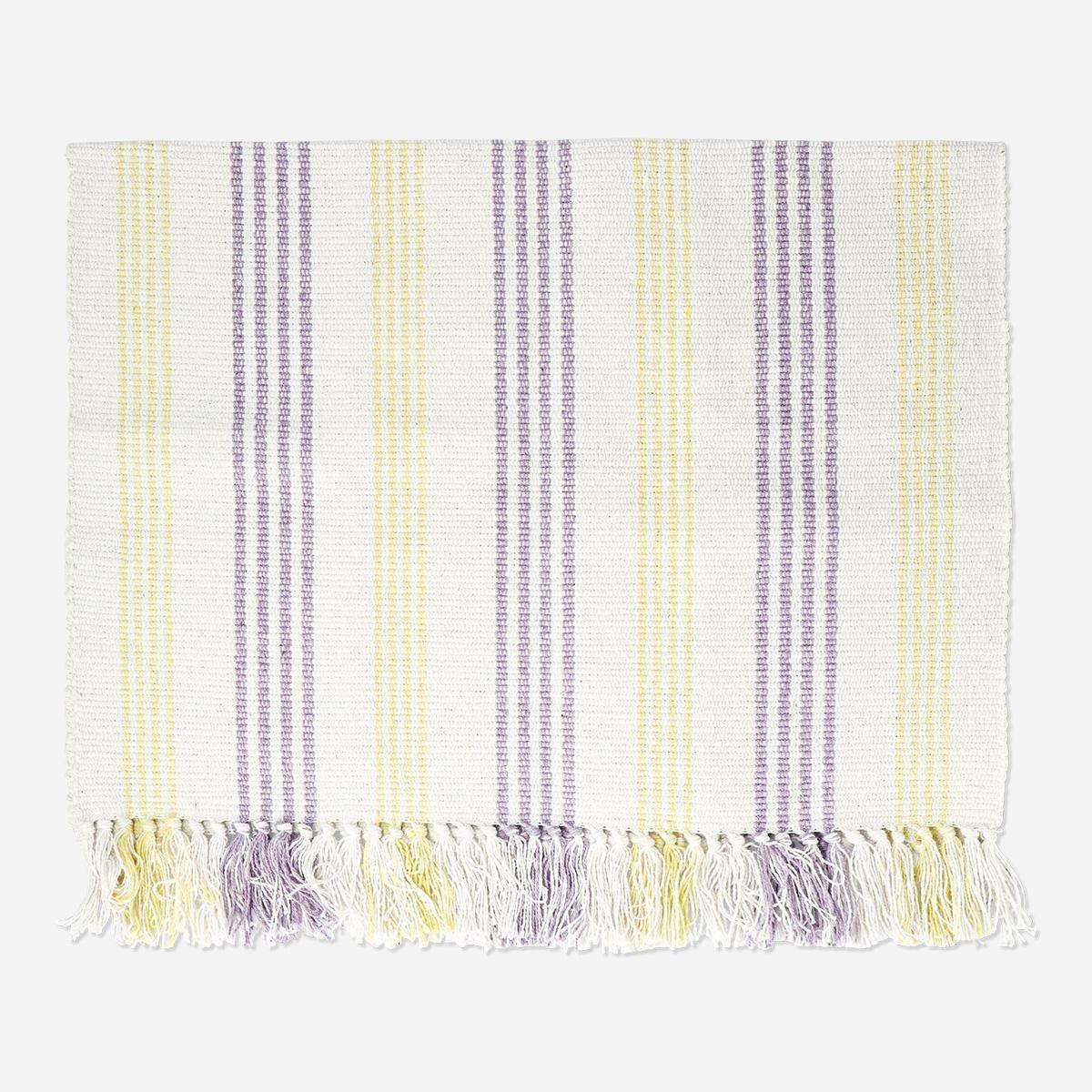 Multicolour striped rug