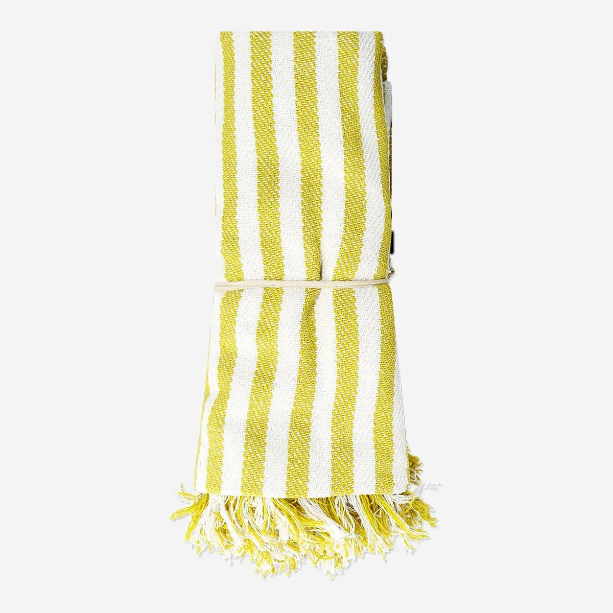 Multicolour striped blanket