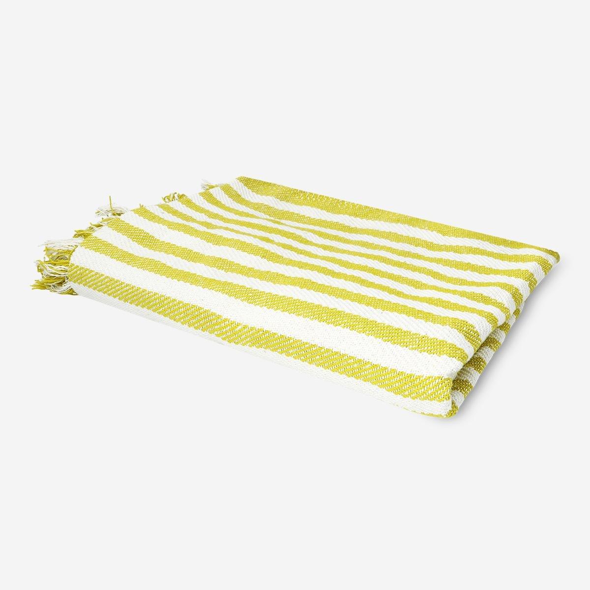 Multicolour striped blanket