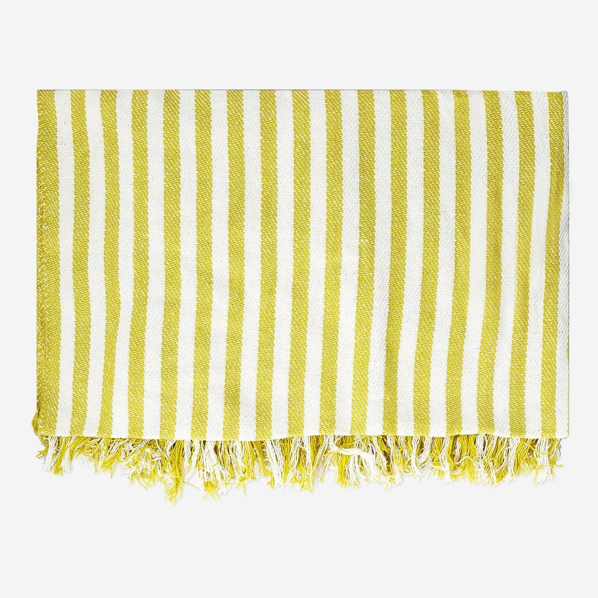 Multicolour striped blanket