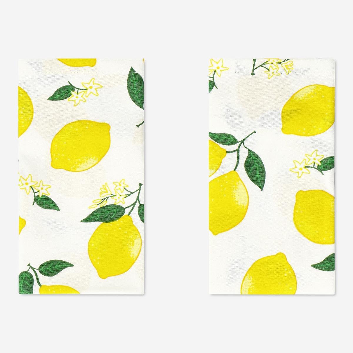 Multicolour Lemon Fabric Napkins