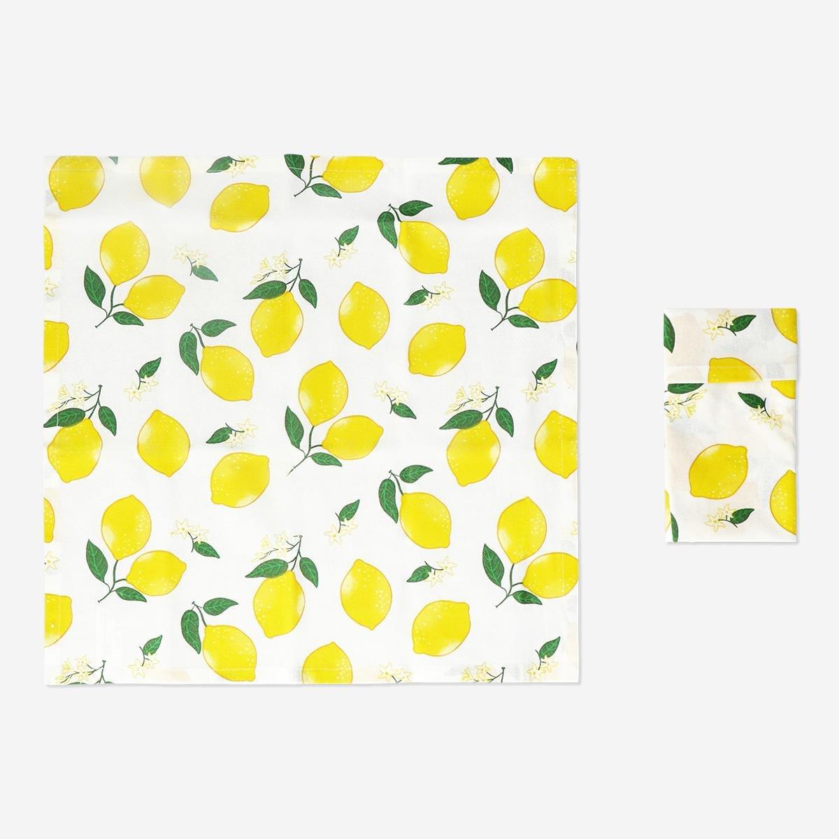 Multicolour Lemon Fabric Napkins
