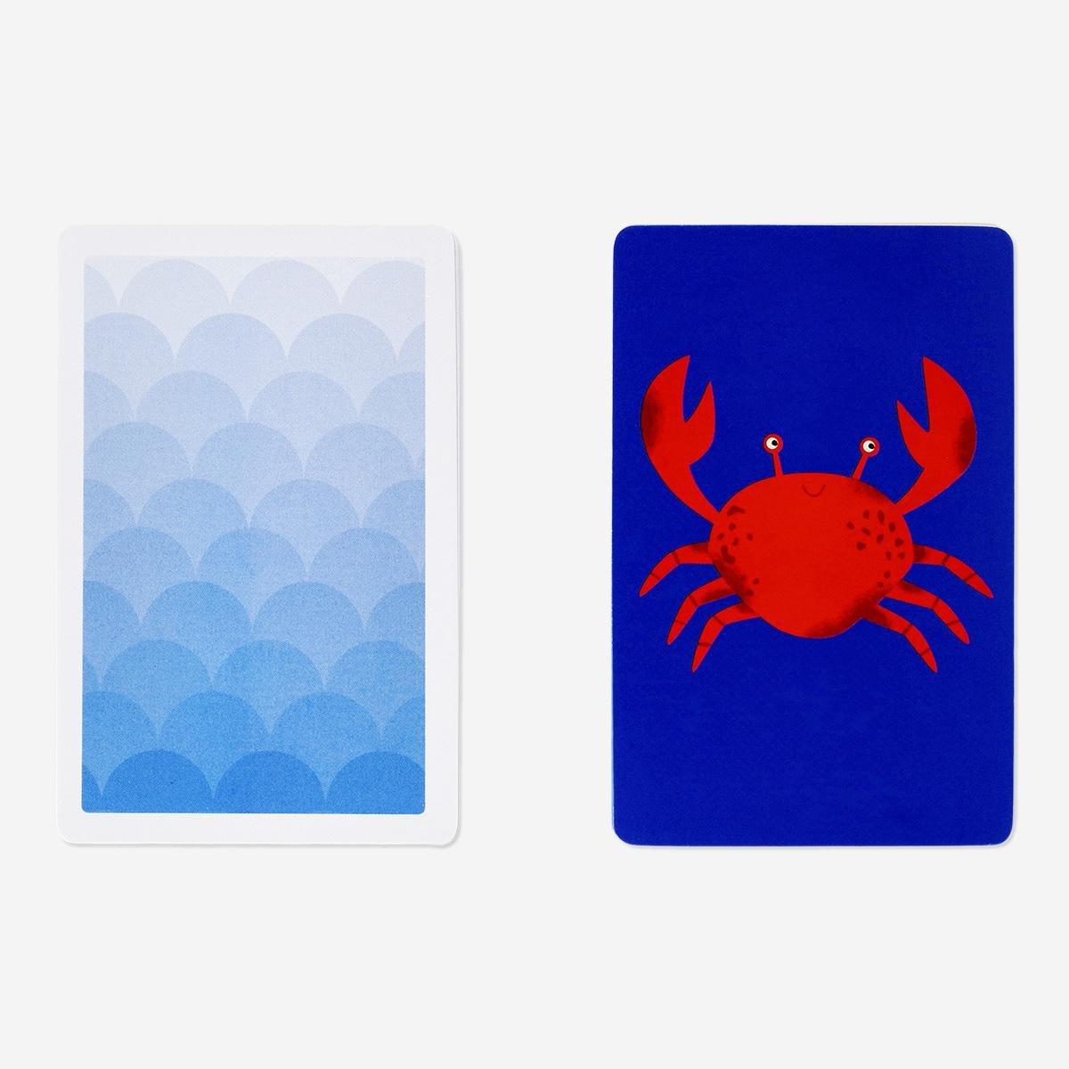 Multicolour avoid the crab card game