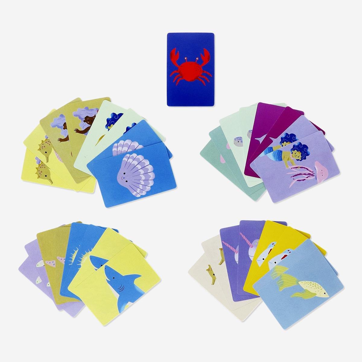 Multicolour avoid the crab card game
