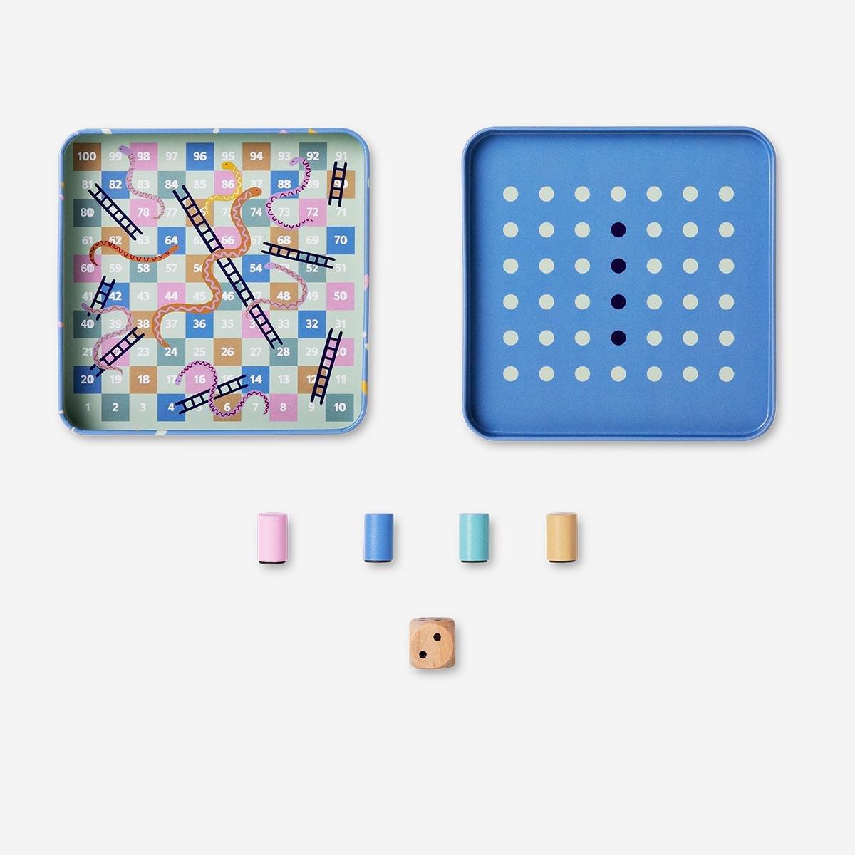 Multicolour 2-in-1 board games