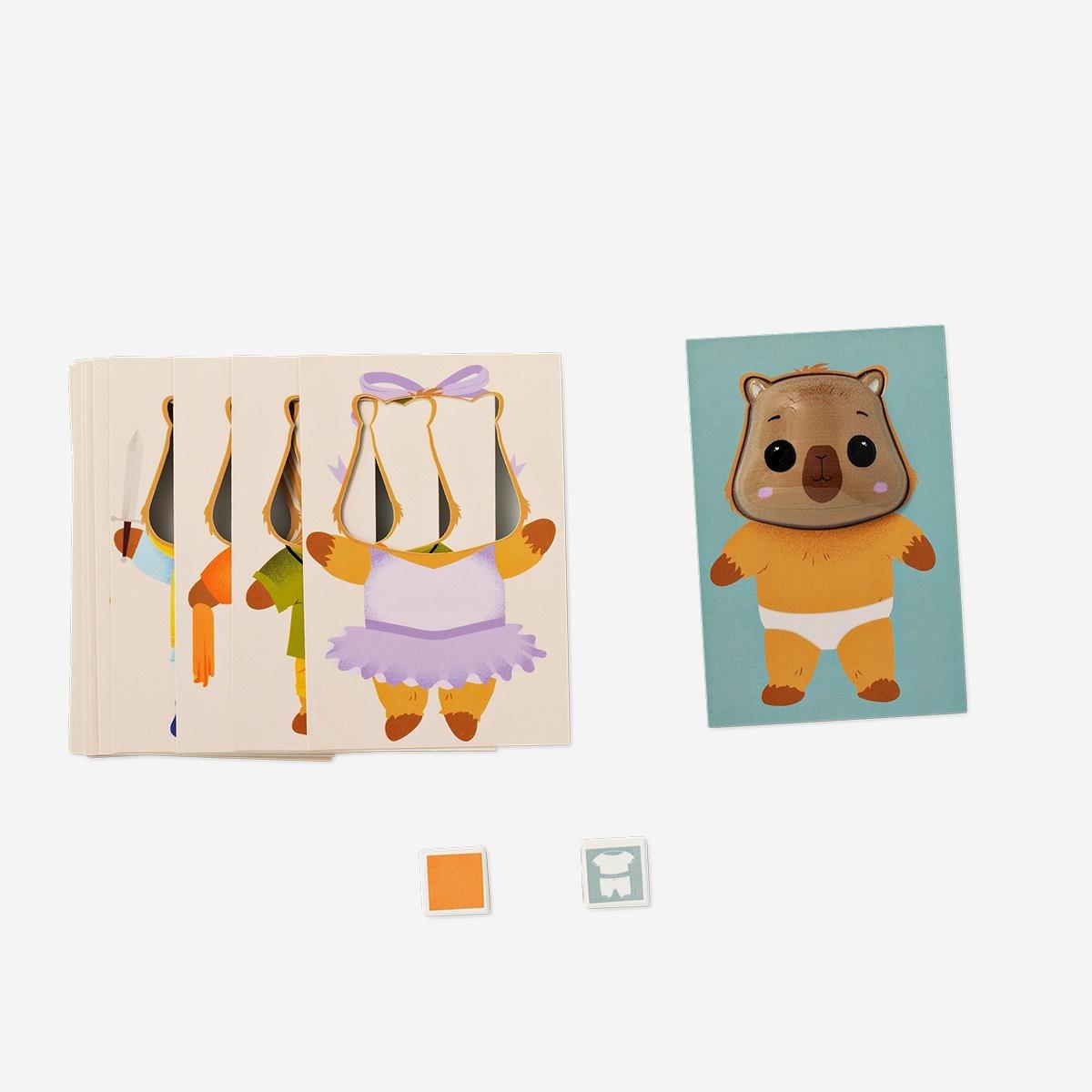 Multicolour dress up capybara game