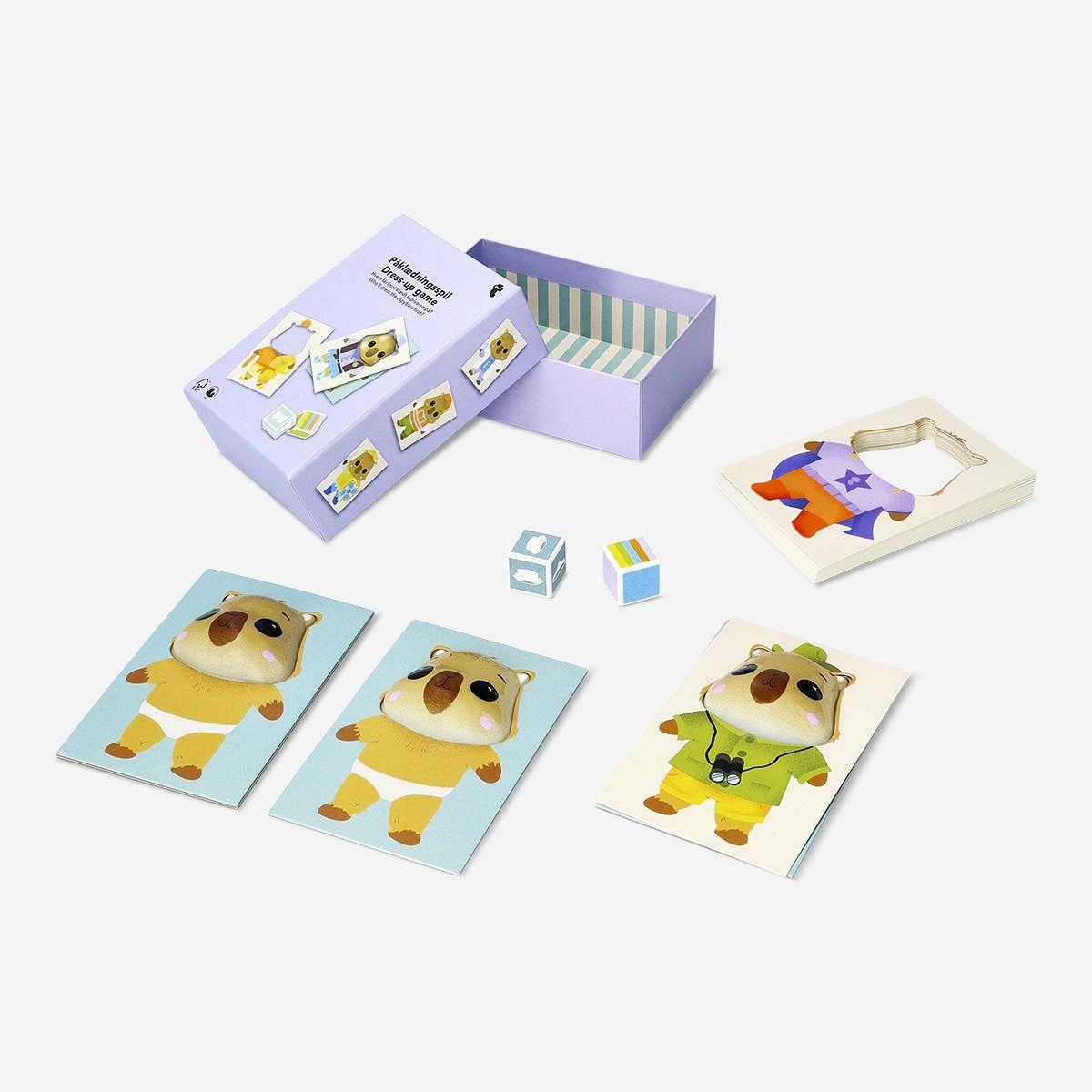 Multicolour dress up capybara game