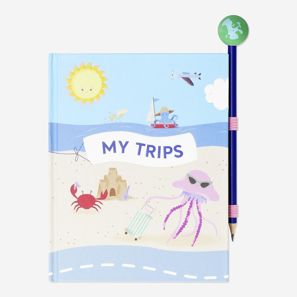 Multicolour travel journal