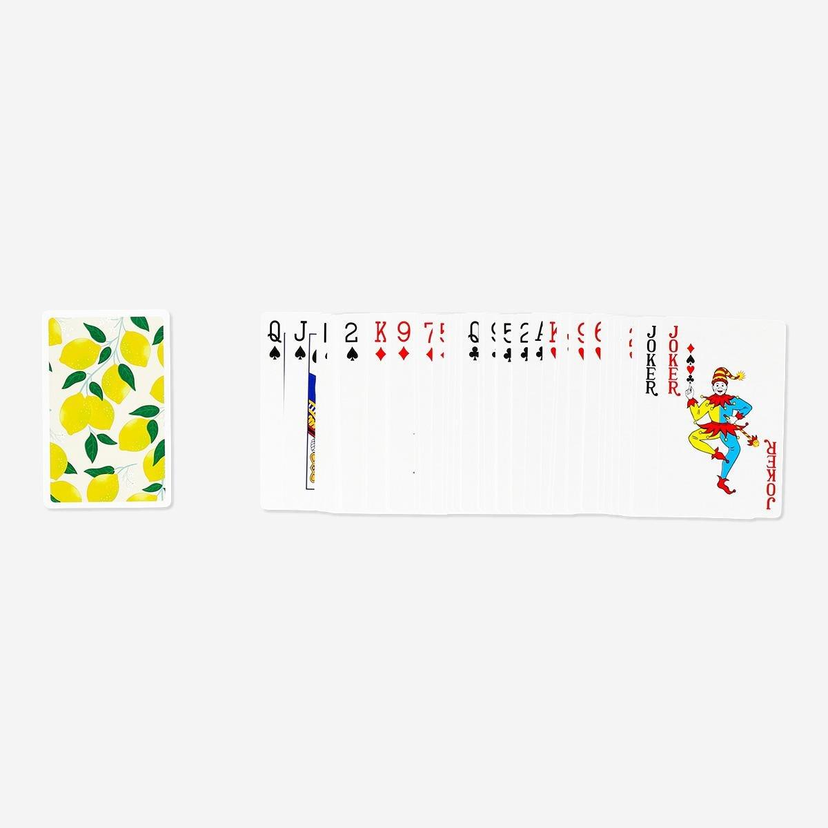 Multicolour Lemon Playing Cards