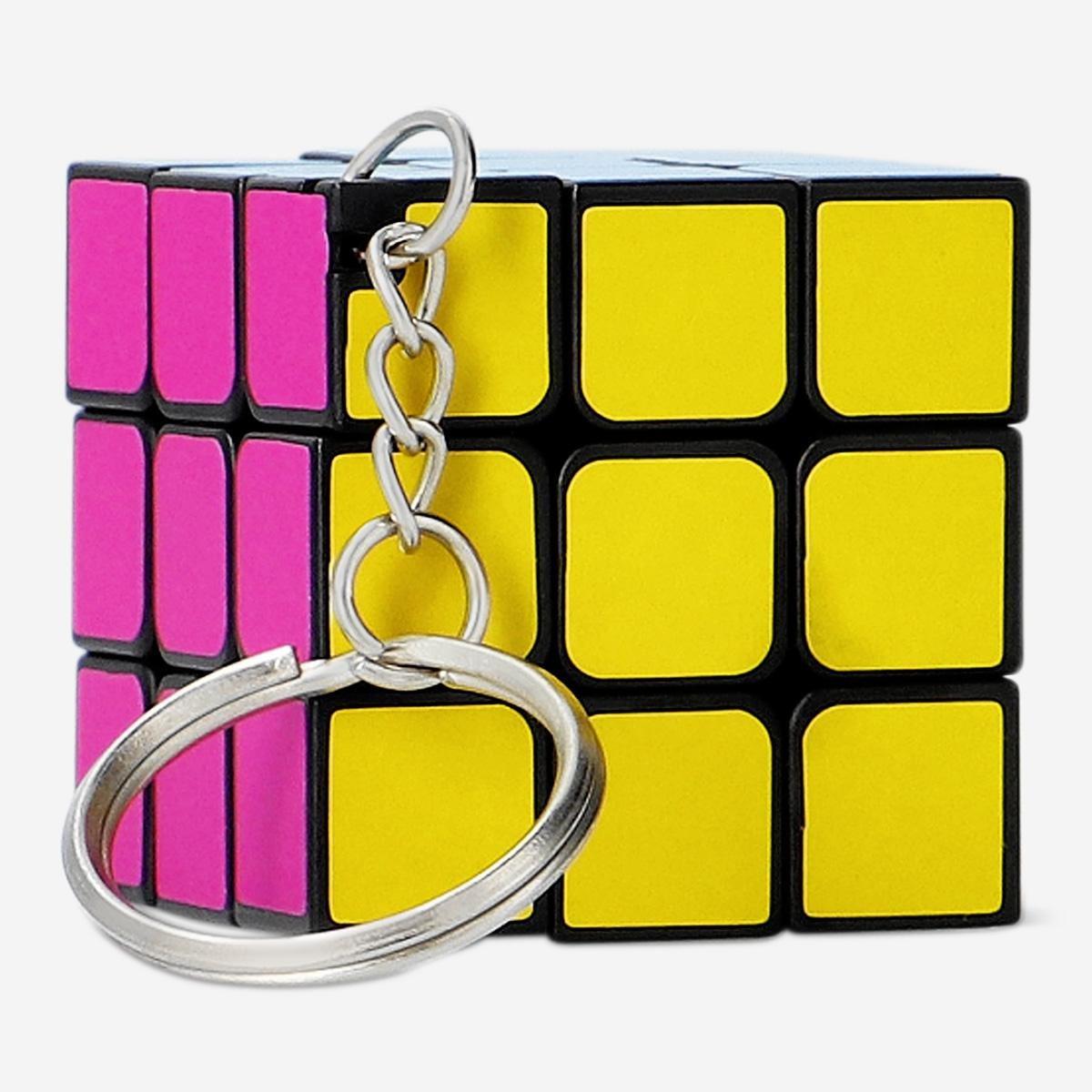 Multicolour iq cube key ring