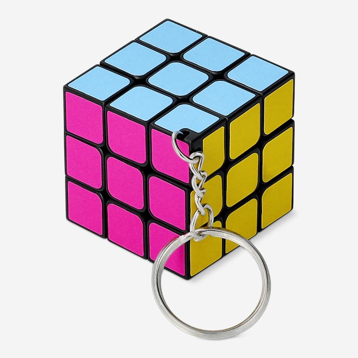 Multicolour iq cube key ring