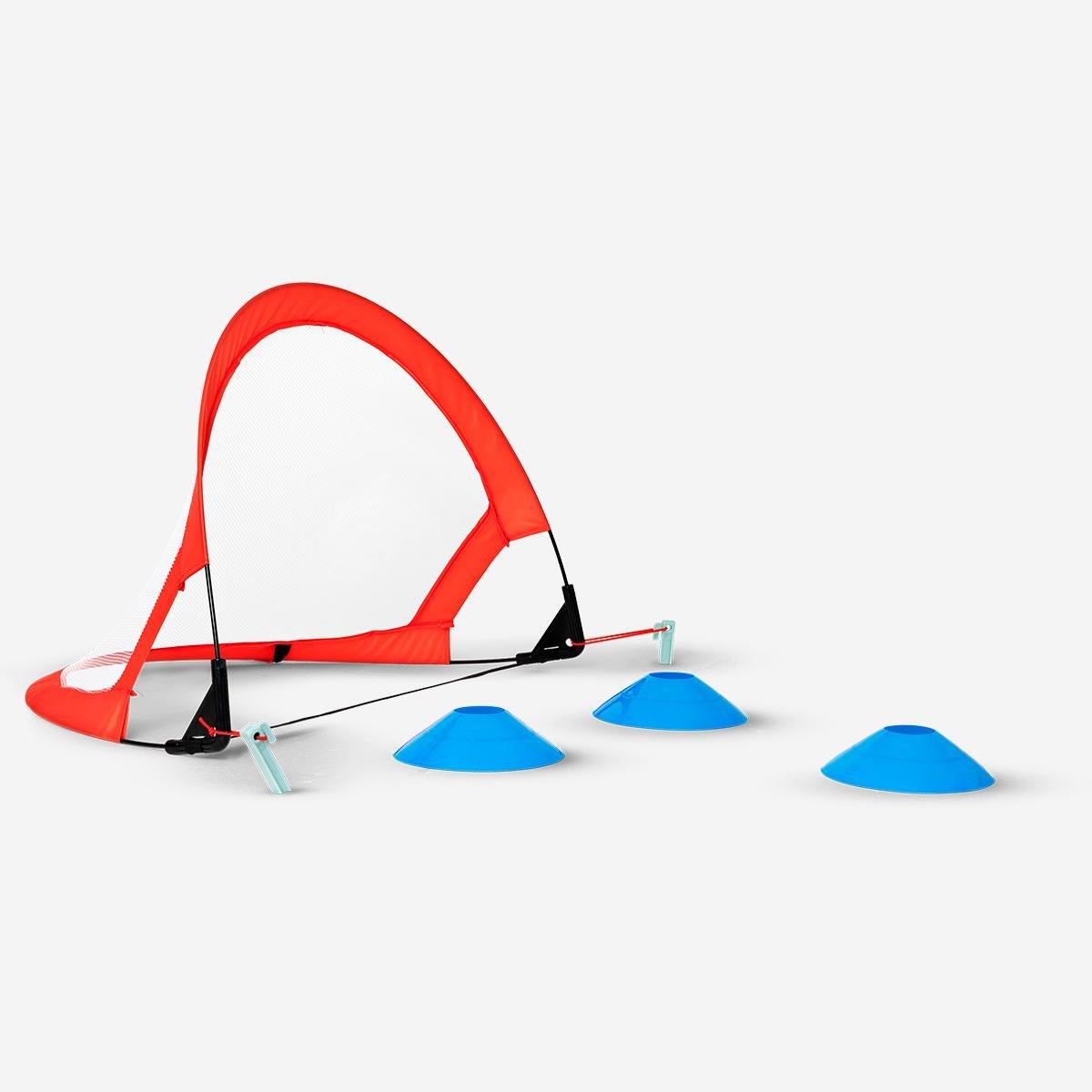 Multicolour Football Goals With Cones
