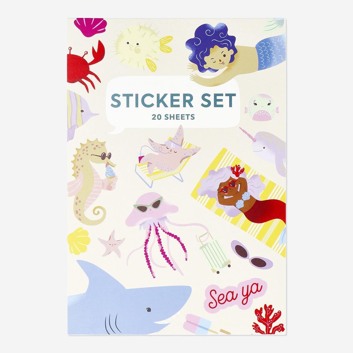 Multicolour stickers. 359 pcs