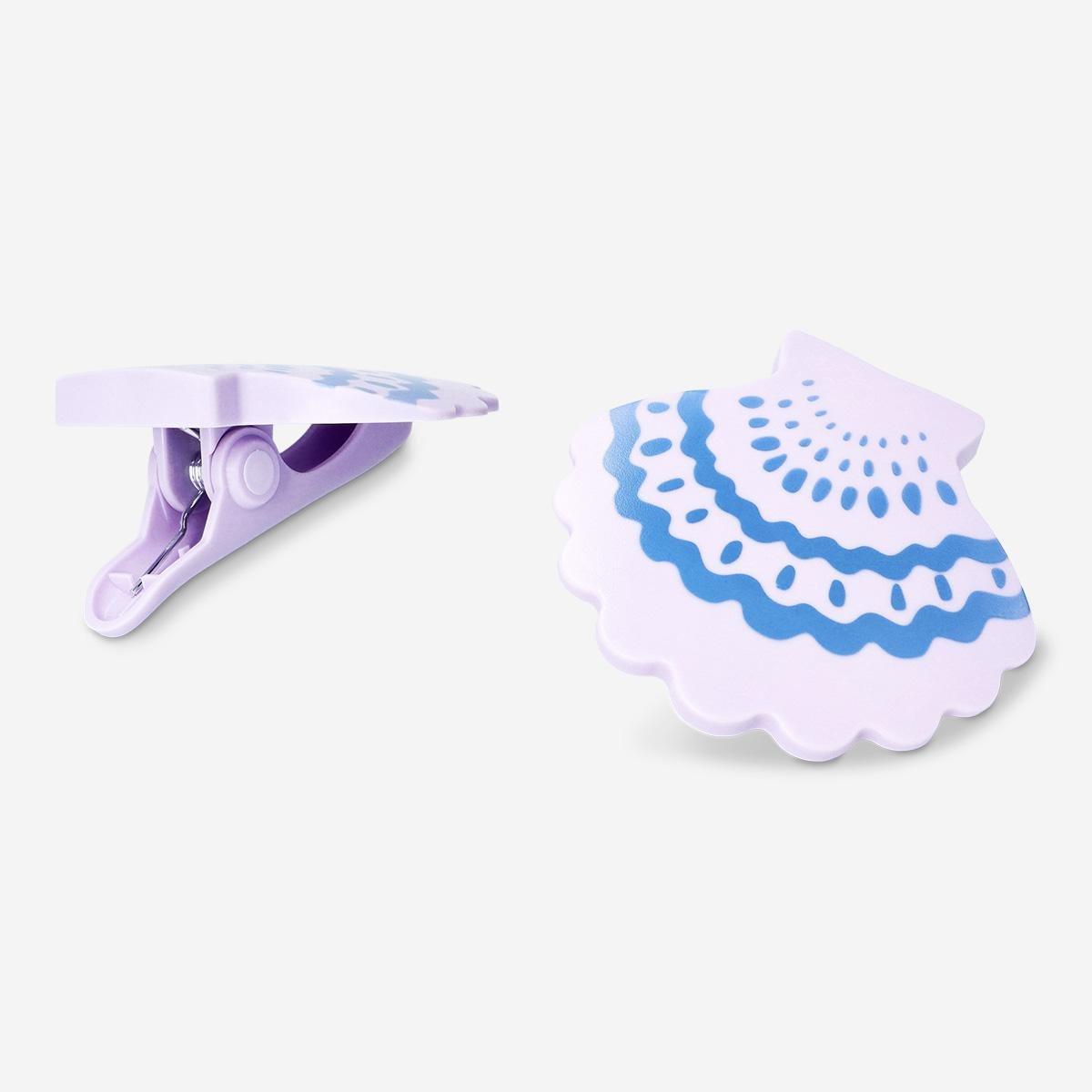 Multicolour beach towel clips. 2 pcs