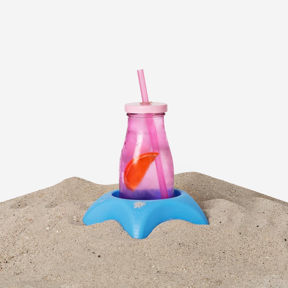 Blue drink holder