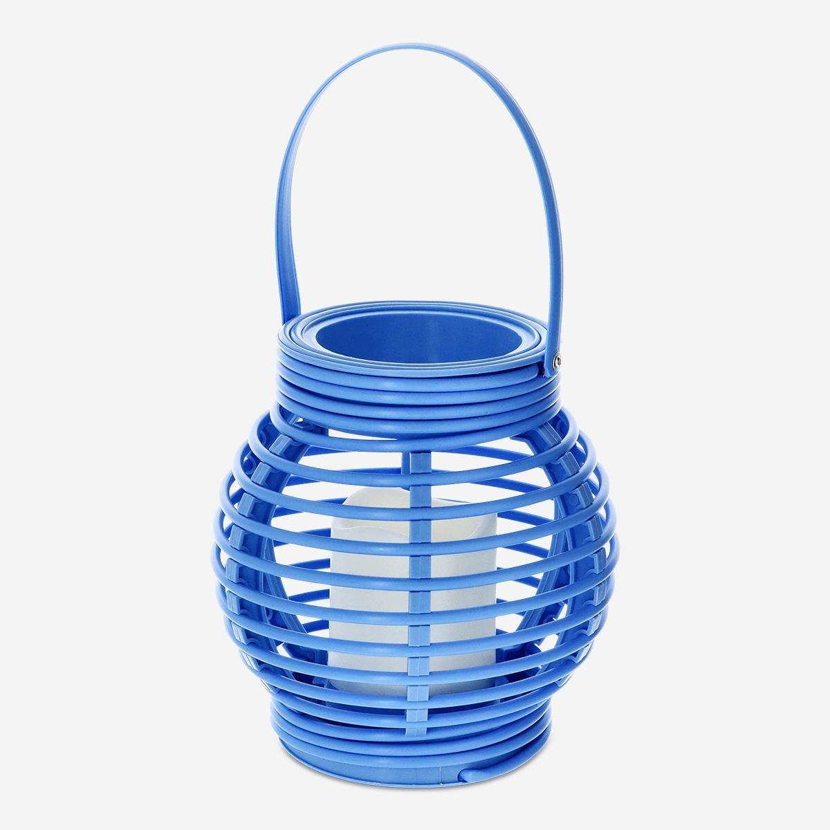 Blue outdoor lantern