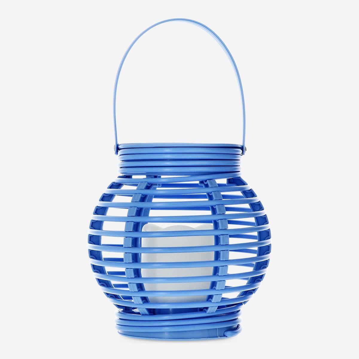 Blue outdoor lantern