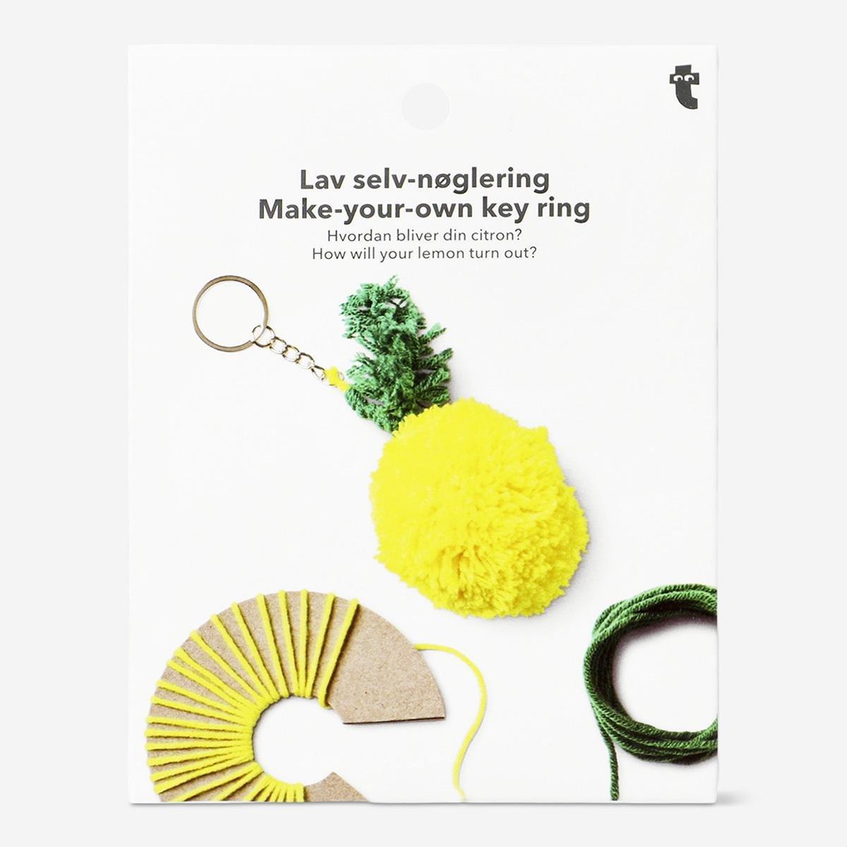 YELLOW     Make-your-own lemon key ring