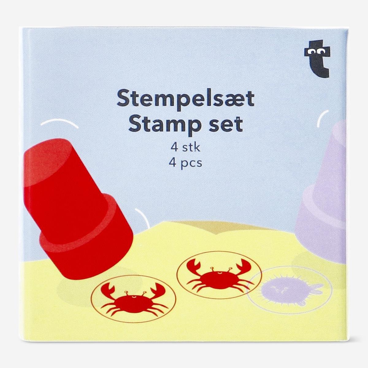 Multicolour stamps. 4 pcs
