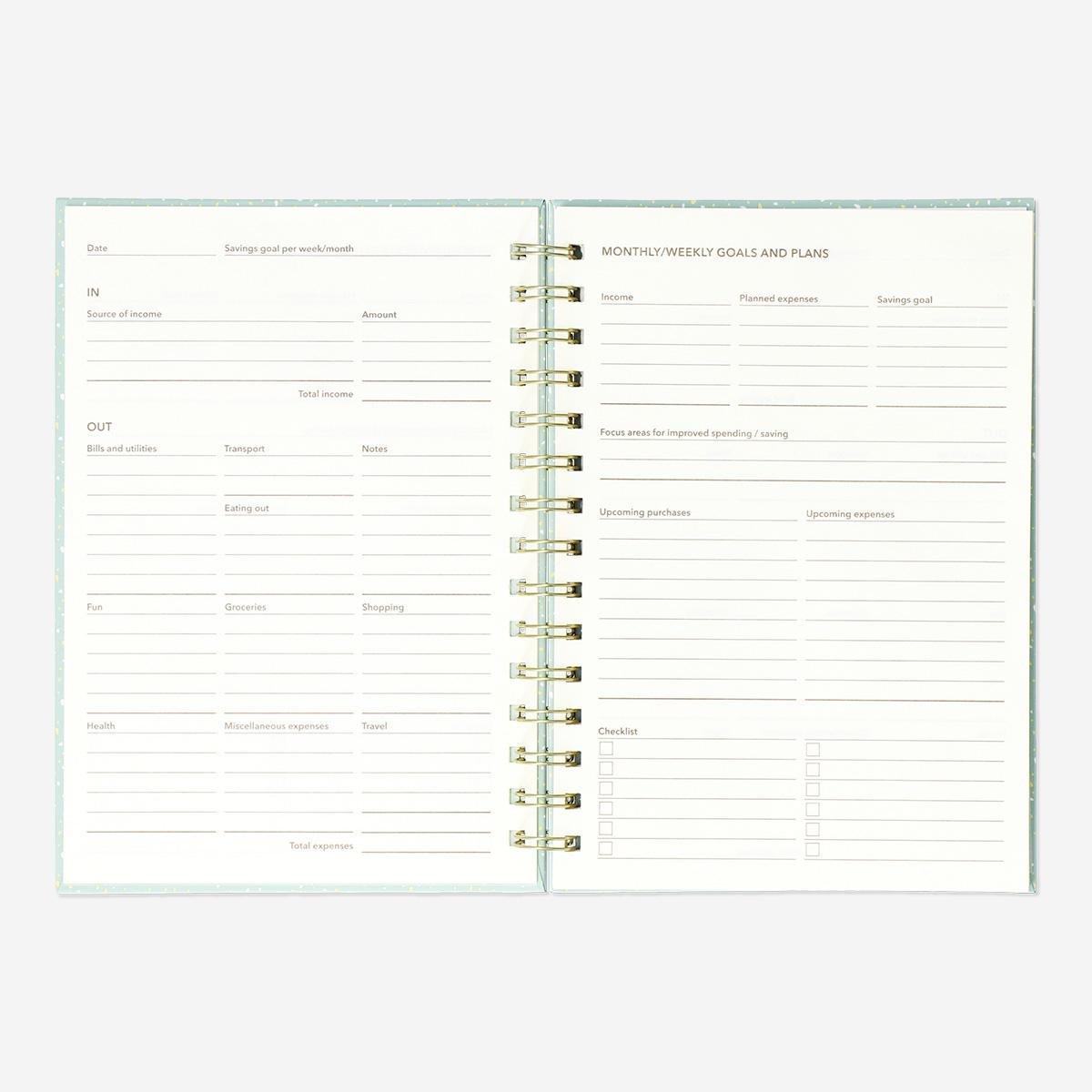 Green budget planner. a5