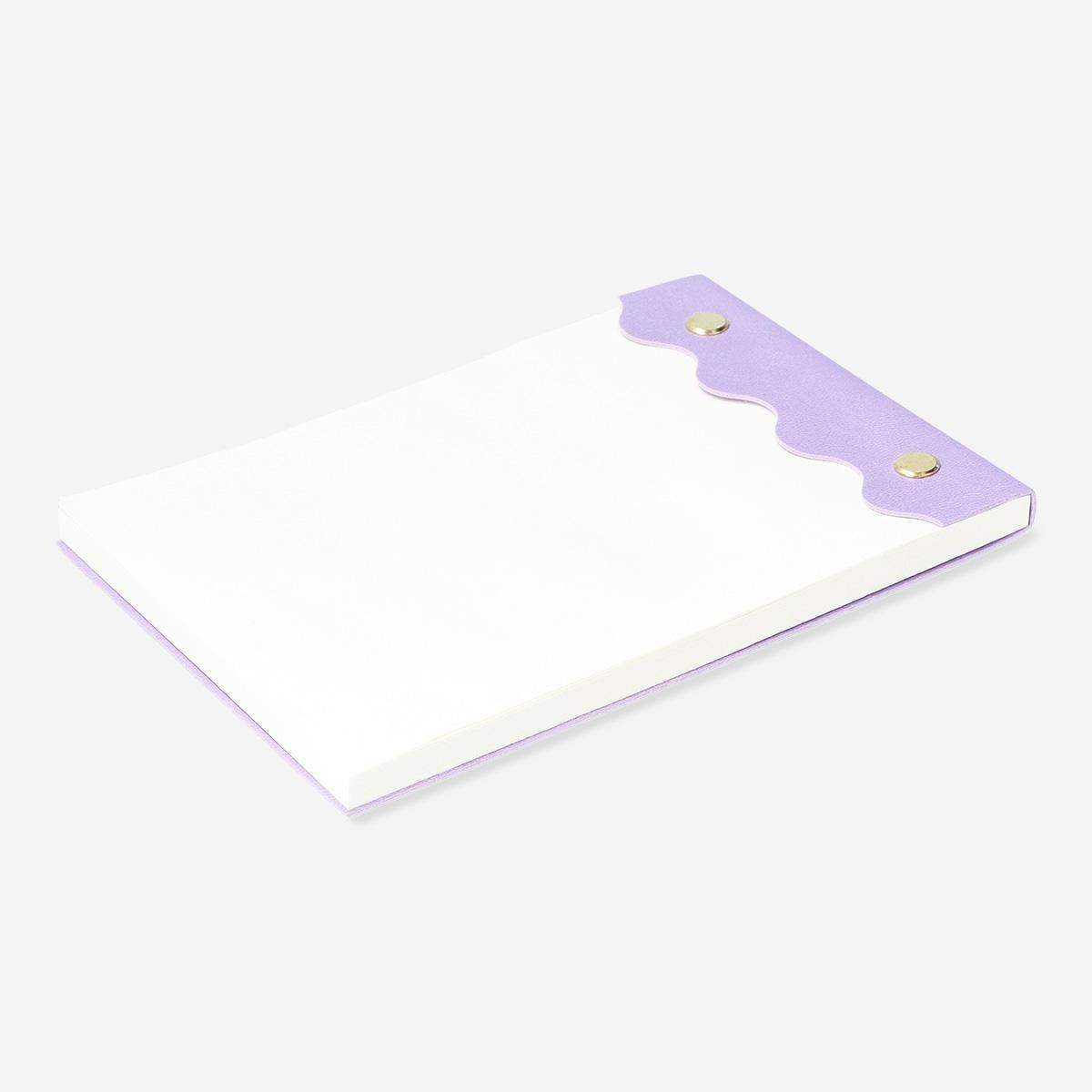 Purple writing notepad